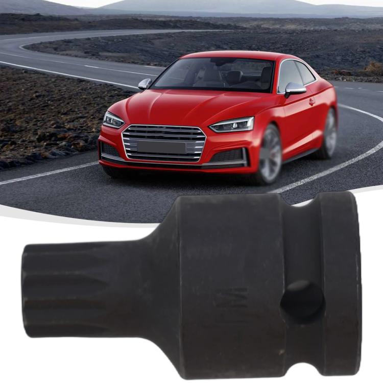 Brake Pad Screw Disassembly Tool Screw Removal Sleeve 14mm Triple Square XZN Socket for Volkswagen / Audi