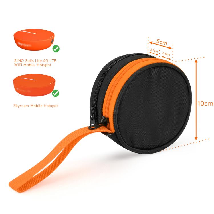 For Solis Lite Mobile WiFi Router Portable Storage Bag Nylon Accessory Bag