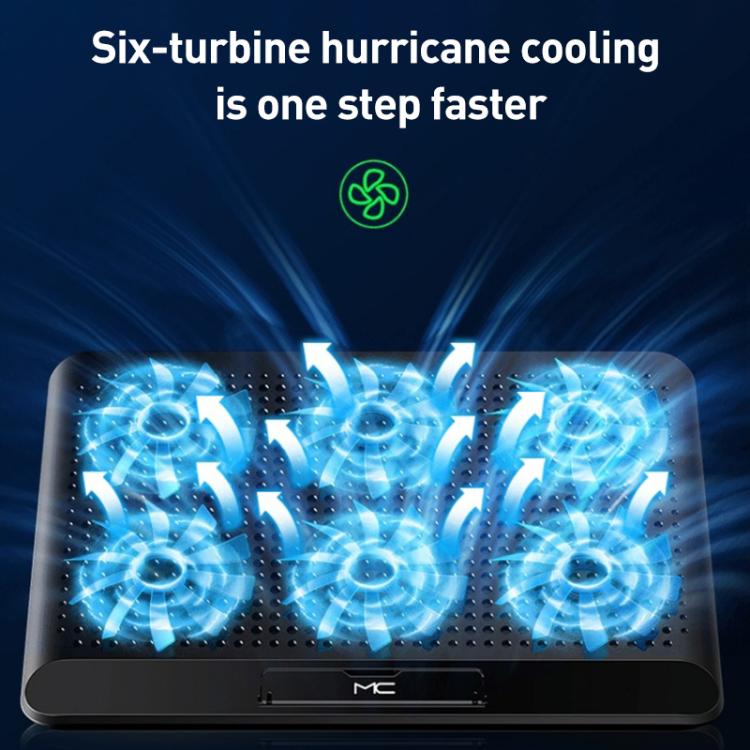 NUOXI Q5A 6-Speed Adjustable 6-Core Large Fan Cooling Pad