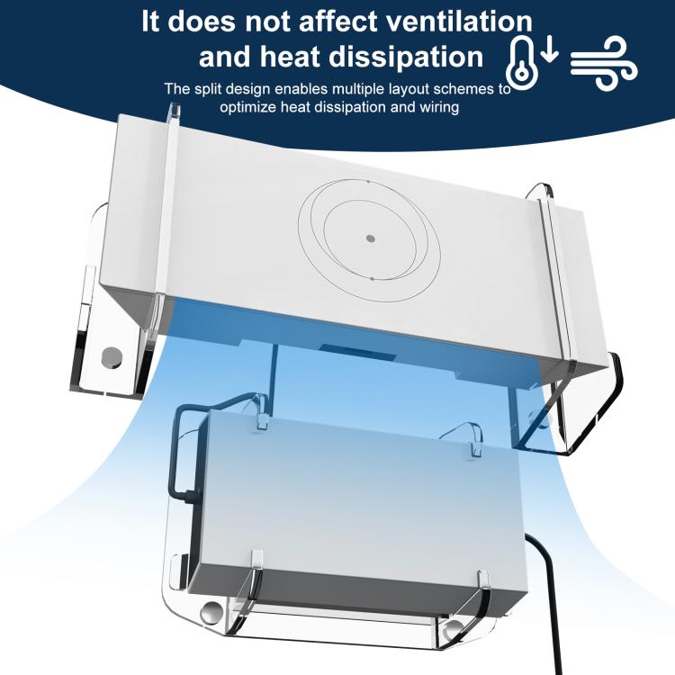 For Starlink Gen 3 Router Acrylic Separable Wall-mounted Bracket