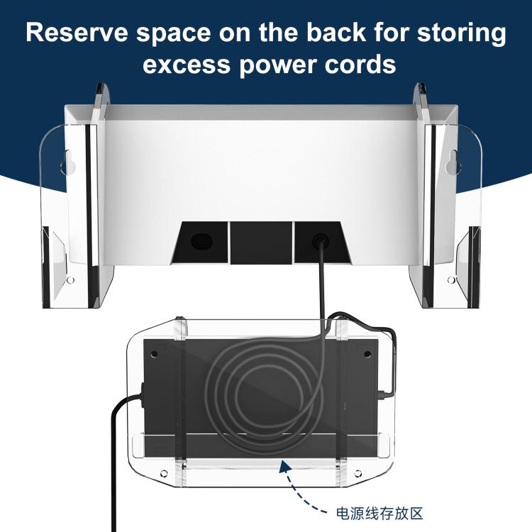 For Starlink Gen 3 Router Acrylic Separable Wall-mounted Bracket