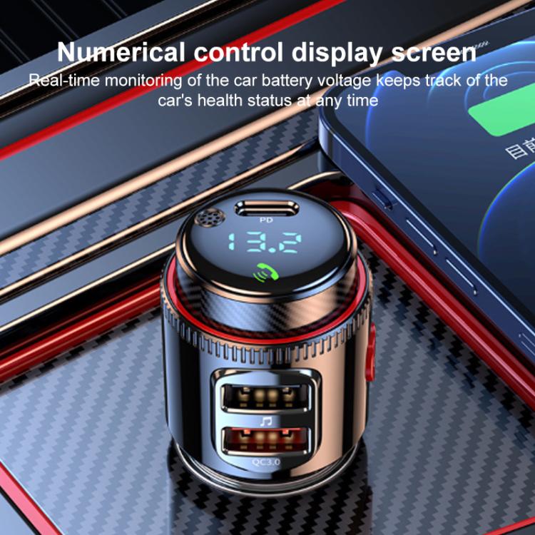 T23 Car FM Transmitter Bluetooth Player Fast Charging