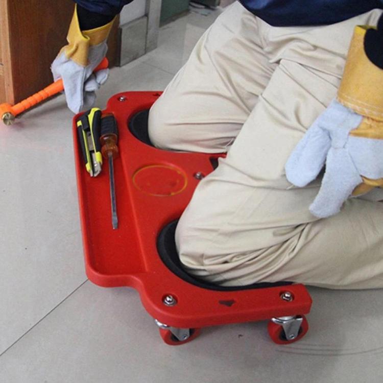 Portable Universal Wheel Sliding Kneel Pad Car Repair Home Improvement Tool with 5 Swivel Castors