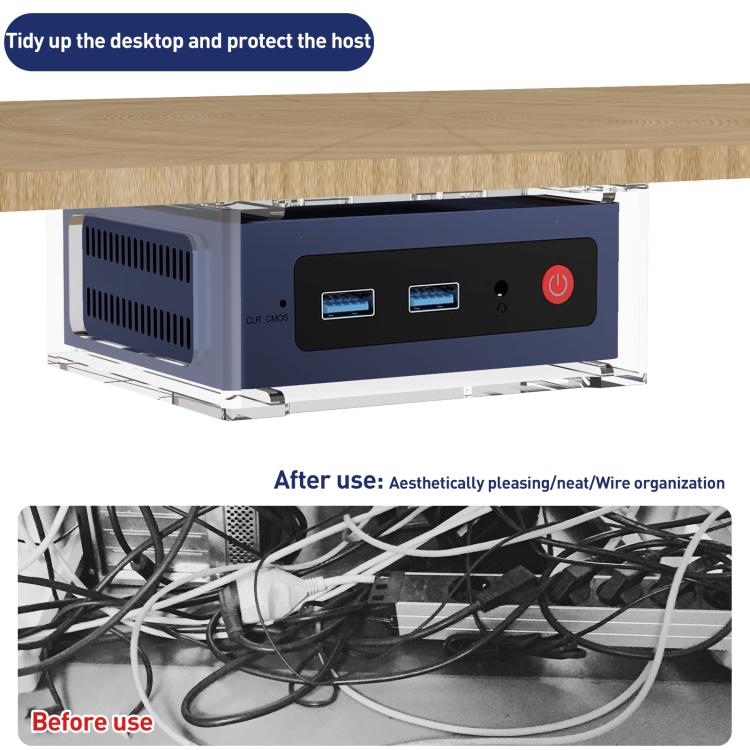 For Beelink S12 Pro Mini PC Desktop Upright Stand