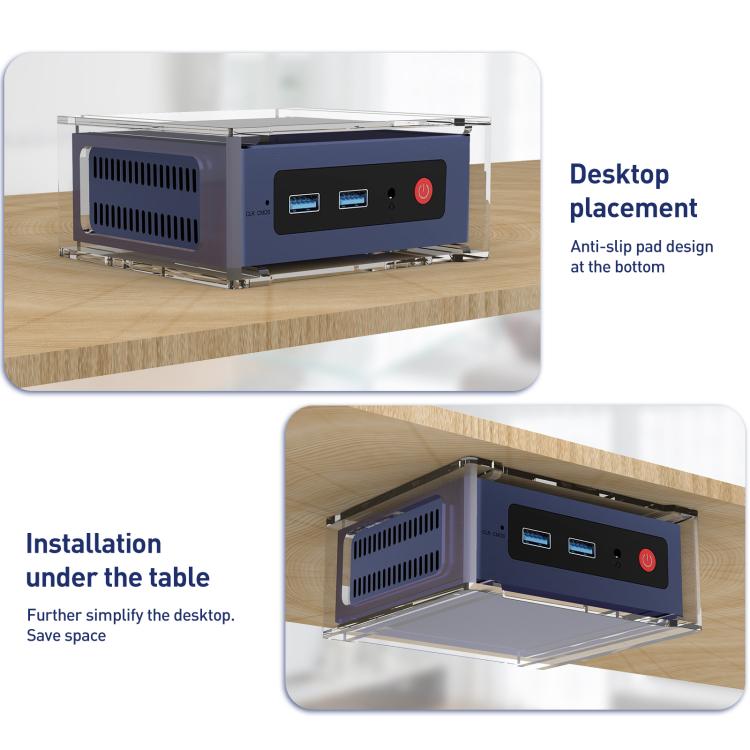 For Beelink S12 Pro Mini PC Desktop Upright Stand