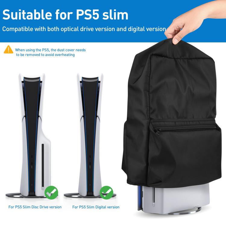 For Sony PlayStation 5 Slim Game Console Storage Dust Cover