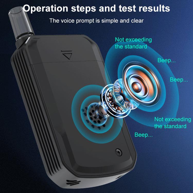 D2000 HD IPS Screen Portable Blow-Type High-Precision Alcohol Content Tester