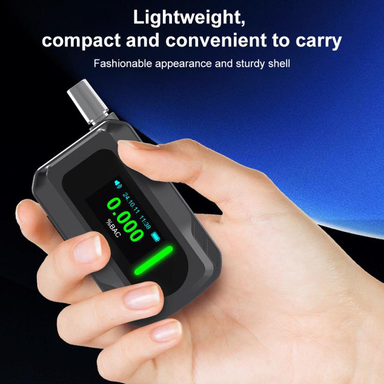 D2000 HD IPS Screen Portable Blow-Type High-Precision Alcohol Content Tester