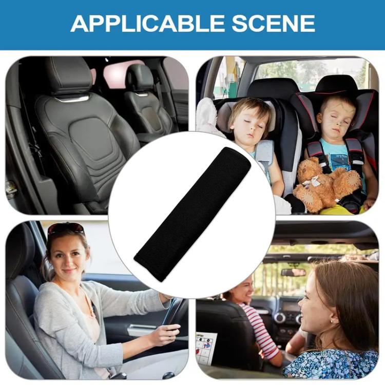 Universal Car Seat Belt Extended Ice Silk Fabric Shoulder Pad Protection Belt