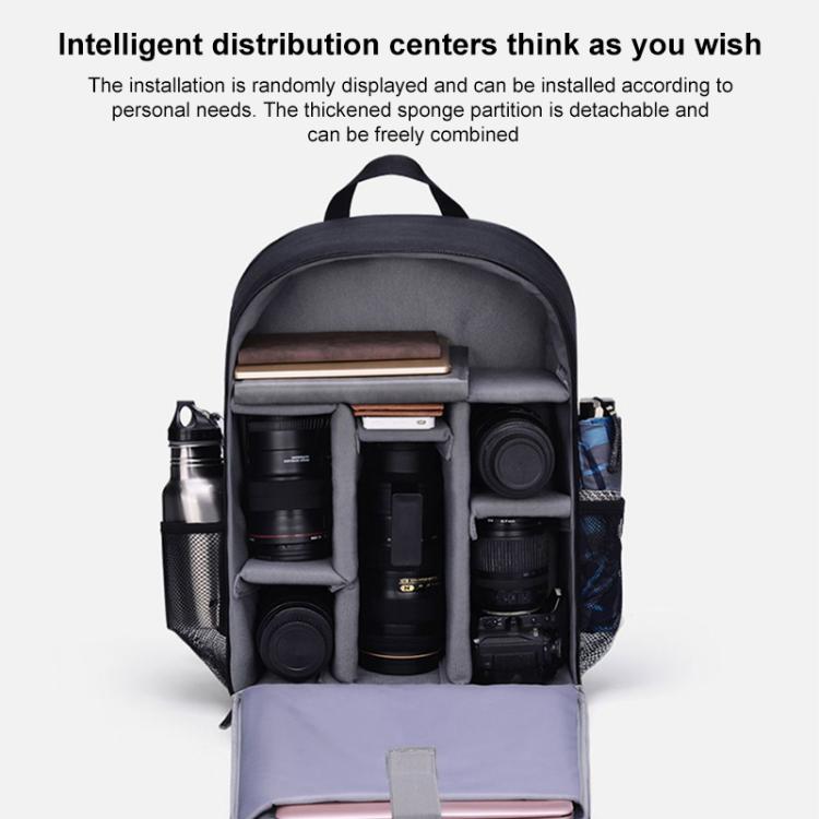 Cwatcun D6 Large II Camera Backpack Outdoor Waterproof Nylon DSLR Photography Bag