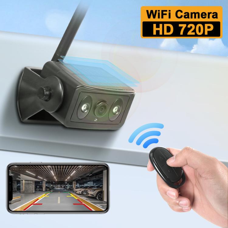 Magnetic Solar 2.4G Wireless WiFi Car Rear View Reversing Camera with Remote Control Switch