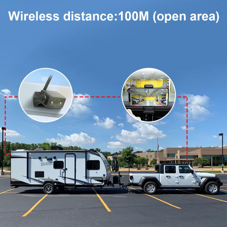 Magnetic Solar 2.4G Wireless WiFi Car Rear View Reversing Camera with Remote Control Switch