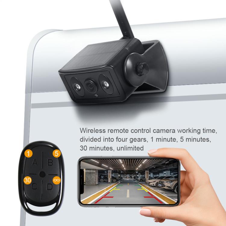 Magnetic Solar 2.4G Wireless WiFi Car Rear View Reversing Camera with Remote Control Switch