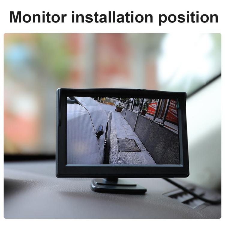 1080P 5 inch HD Display Screen Side Front Blind Spot Camera Image Assistance System Kit