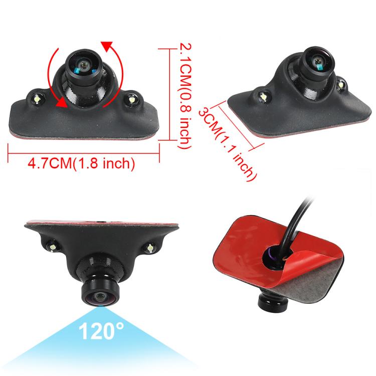 1080P 5 inch HD Display Screen Side Front Blind Spot Camera Image Assistance System Kit