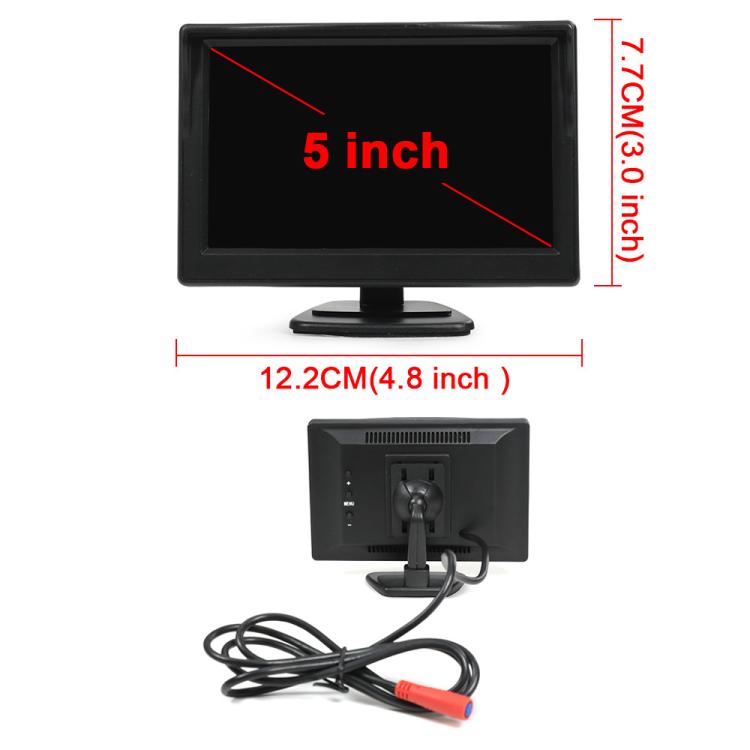 1080P 5 inch HD Display Screen Side Front Blind Spot Camera Image Assistance System Kit