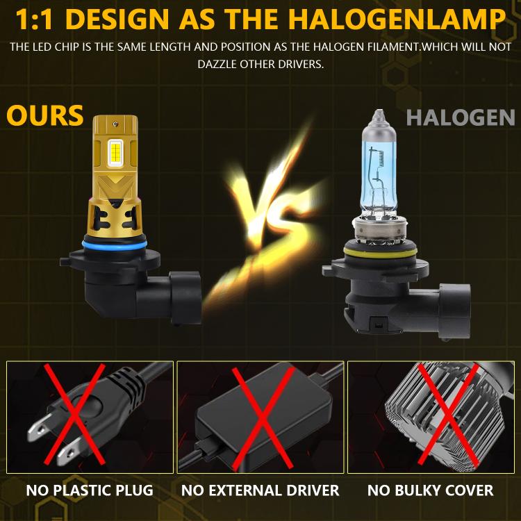 1 Pair 35W 3500LM 6500K Car LED Headlight Bulb