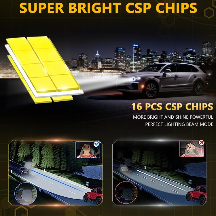 1 Pair 35W 3500LM 6500K Car LED Headlight Bulb