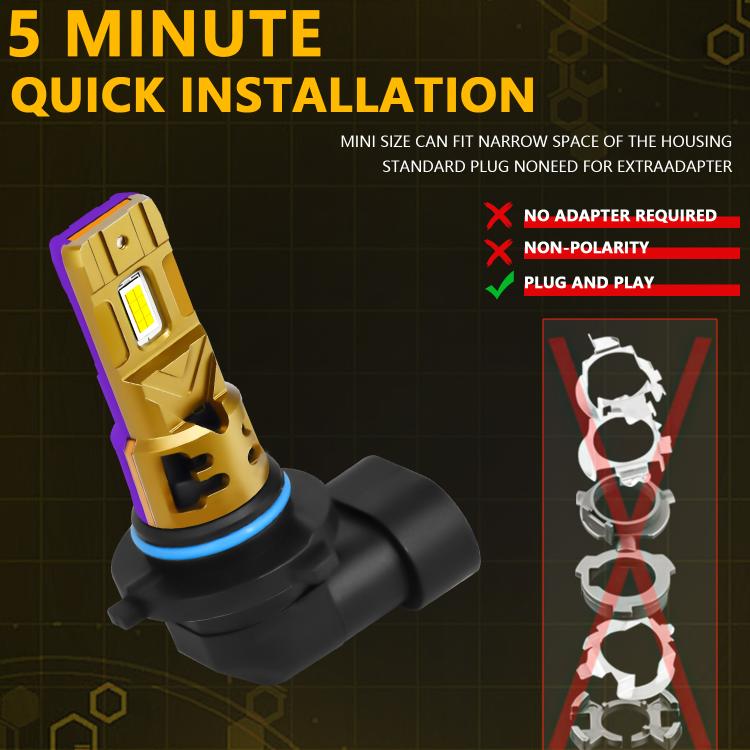 1 Pair 35W 3500LM 6500K Car LED Headlight Bulb