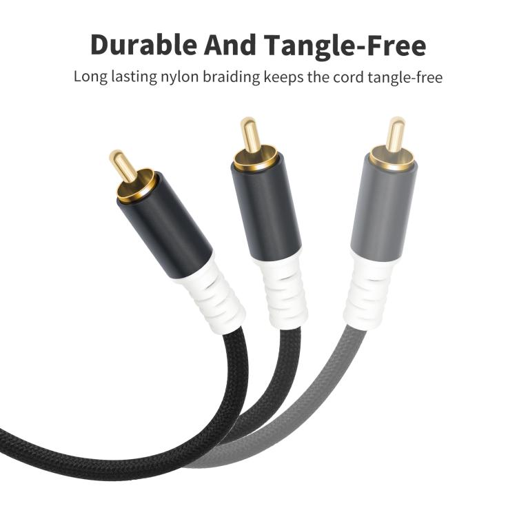 2 RCA Male to 2 RCA Male Audio Cable