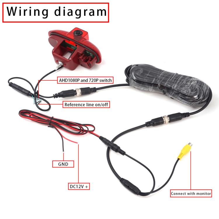 Car Waterproof High Position Brake Light AHD Camera