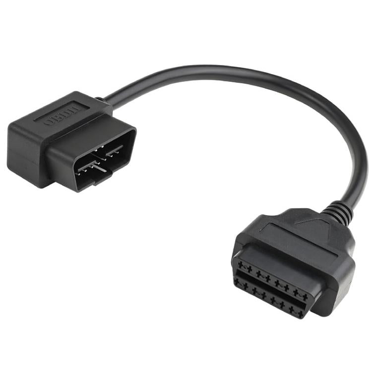 16 Pin Male to OBD2 Female Elbow Connection Cable OBD2 Extension Adapter
