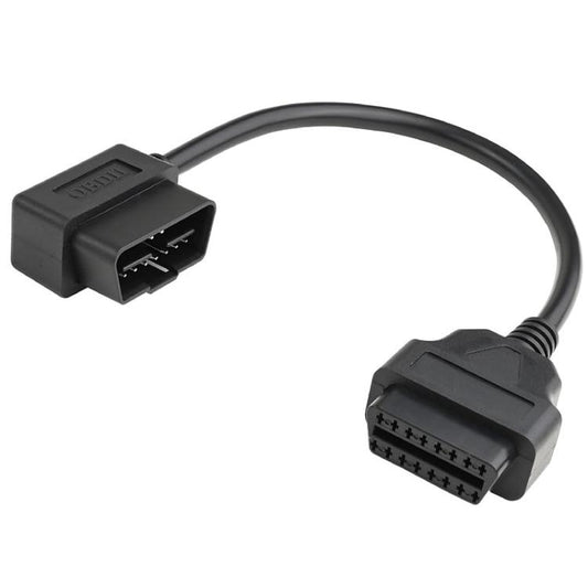 16 Pin Male to OBD2 Female Elbow Connection Cable OBD2 Extension Adapter
