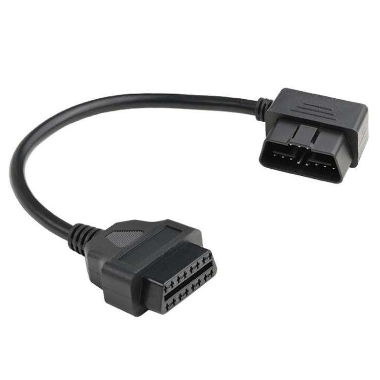 16 Pin Male to OBD2 Female Elbow Connection Cable OBD2 Extension Adapter