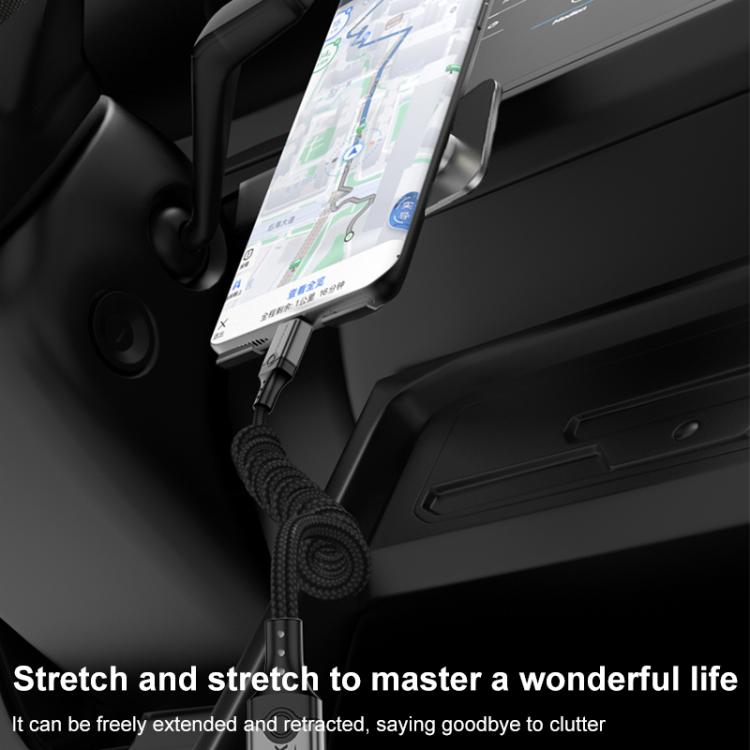 DOONJIEY DJUSB510GR 80Gbps Type-C 16K HD Projection Spring Conversion Cable