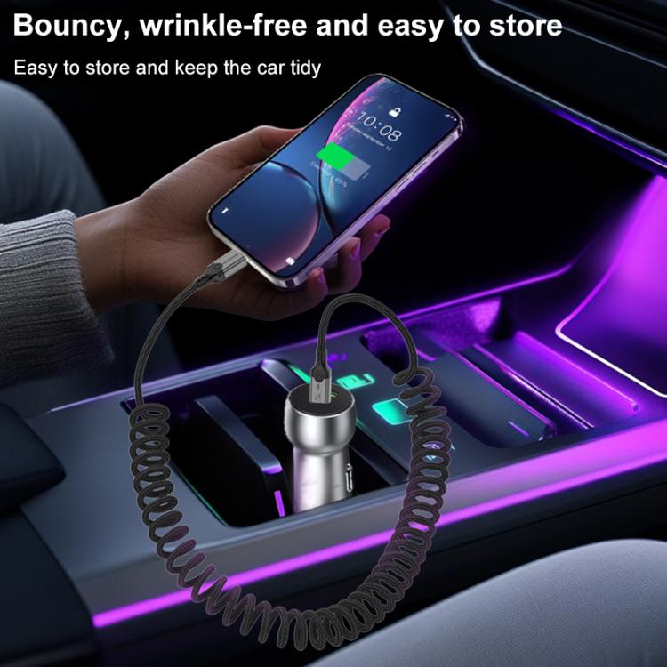 DOONJIEY DJUSB510GR 80Gbps Type-C 16K HD Projection Spring Conversion Cable