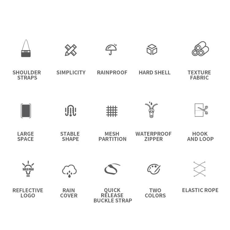 WILD MAN GD8 Mountain Bicycle EVA Hard Shell Handlebar Bag