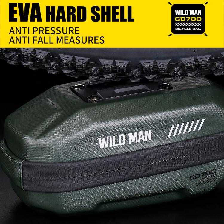 WILD MAN GD700 Mountain Bicycle EVA Hard Shell Bag Bike Seat Bag