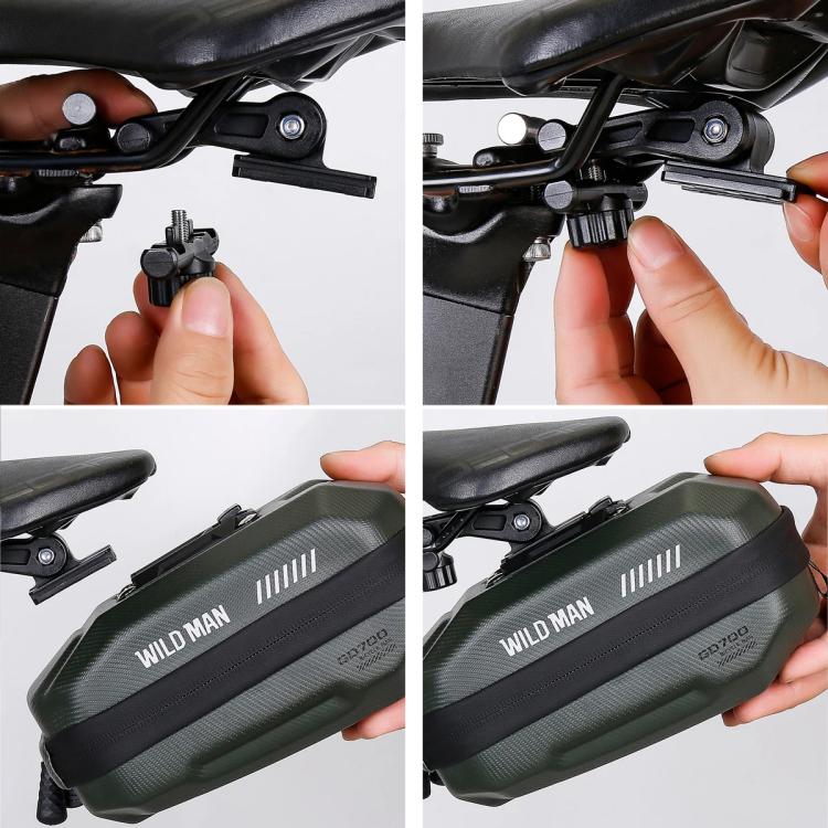WILD MAN GD700 Mountain Bicycle EVA Hard Shell Bag Bike Seat Bag