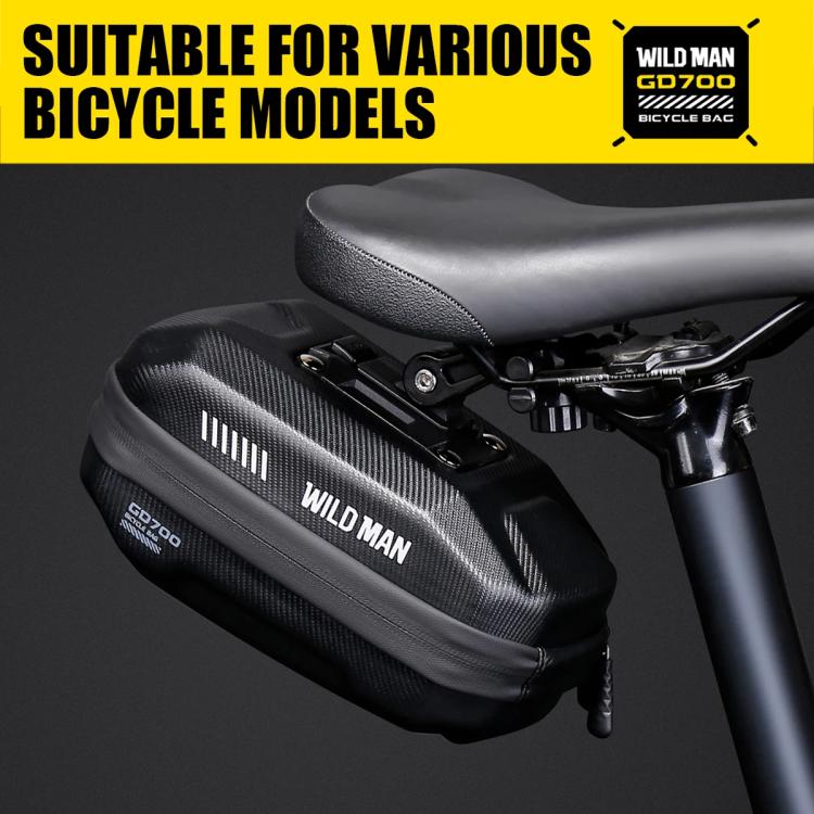 WILD MAN GD700 Mountain Bicycle EVA Hard Shell Bag Bike Seat Bag