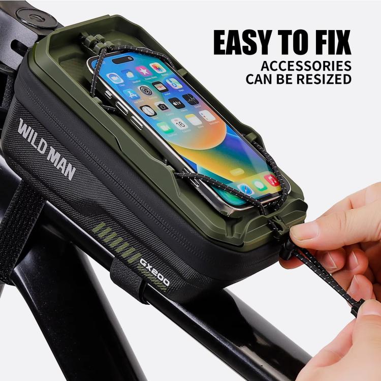 WILD MAN GX200 Mountain Bicycle EVA Hard Shell Bag Bike Front Fixing bracket