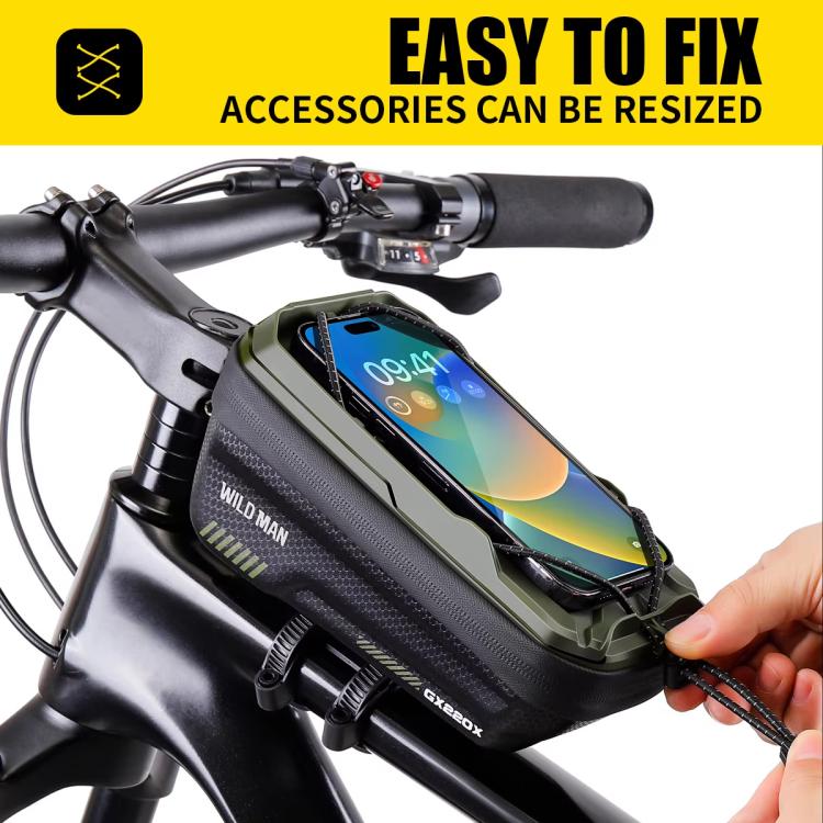 WILD MAN GX220X Mountain Bicycle EVA Hard Shell Bag Bike Front Quick Release Bracket