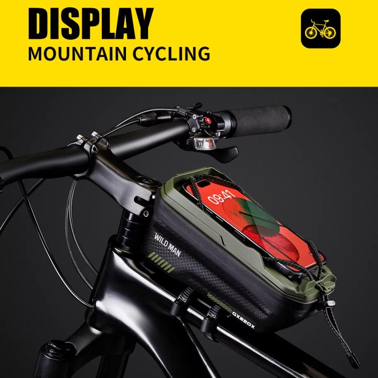 WILD MAN GX220X Mountain Bicycle EVA Hard Shell Bag Bike Front Quick Release Bracket