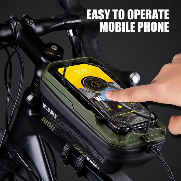 WILD MAN GX220X Mountain Bicycle EVA Hard Shell Bag Bike Front Quick Release Bracket