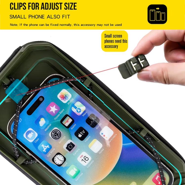 WILD MAN GX330 Mountain Bicycle Mobile Phone Holder EVA Hard Shell Handlebar Bag