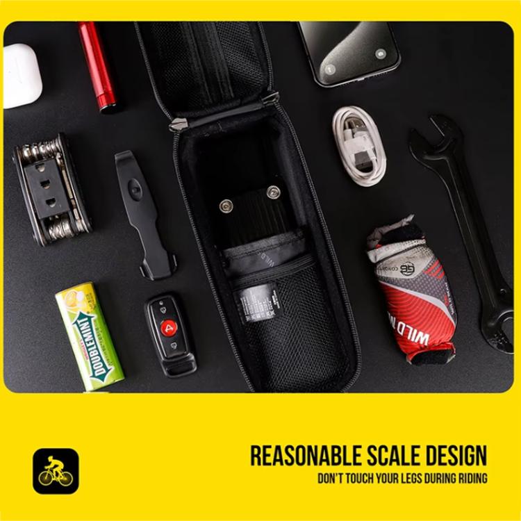 WILD MAN GX330 Mountain Bicycle Mobile Phone Holder EVA Hard Shell Handlebar Bag