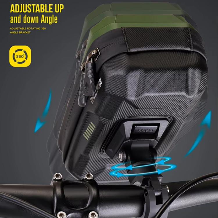 WILD MAN GX330 Mountain Bicycle Mobile Phone Holder EVA Hard Shell Handlebar Bag