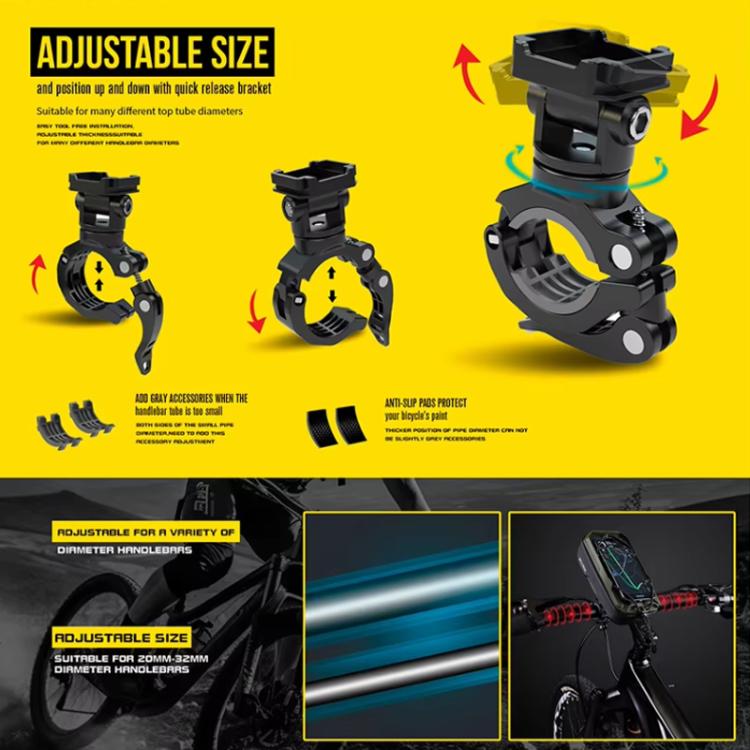 WILD MAN GX330 Mountain Bicycle Mobile Phone Holder EVA Hard Shell Handlebar Bag