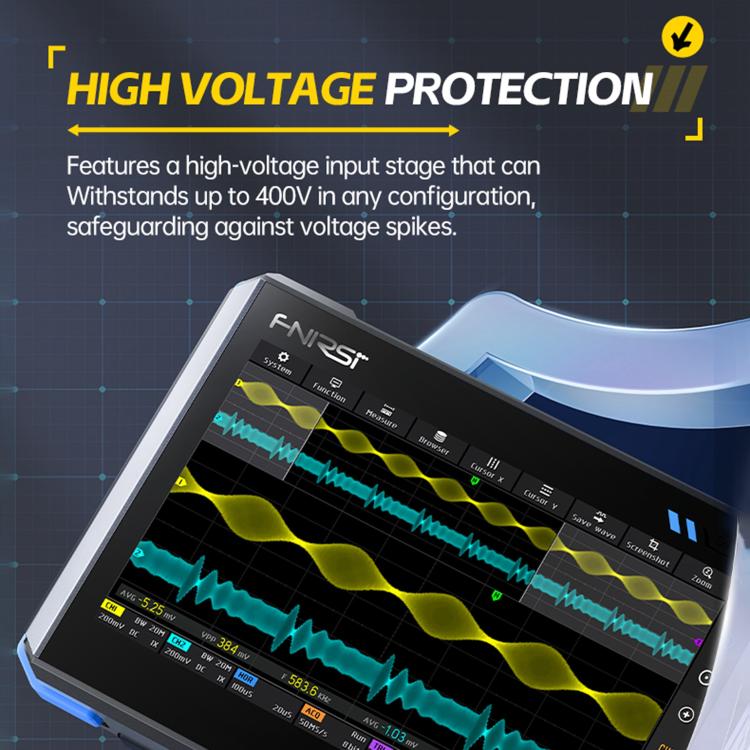 FNIRSI DPOS350P 4 in 1 7 inch IPS HD Touch Screen 350M Tablet Oscilloscope