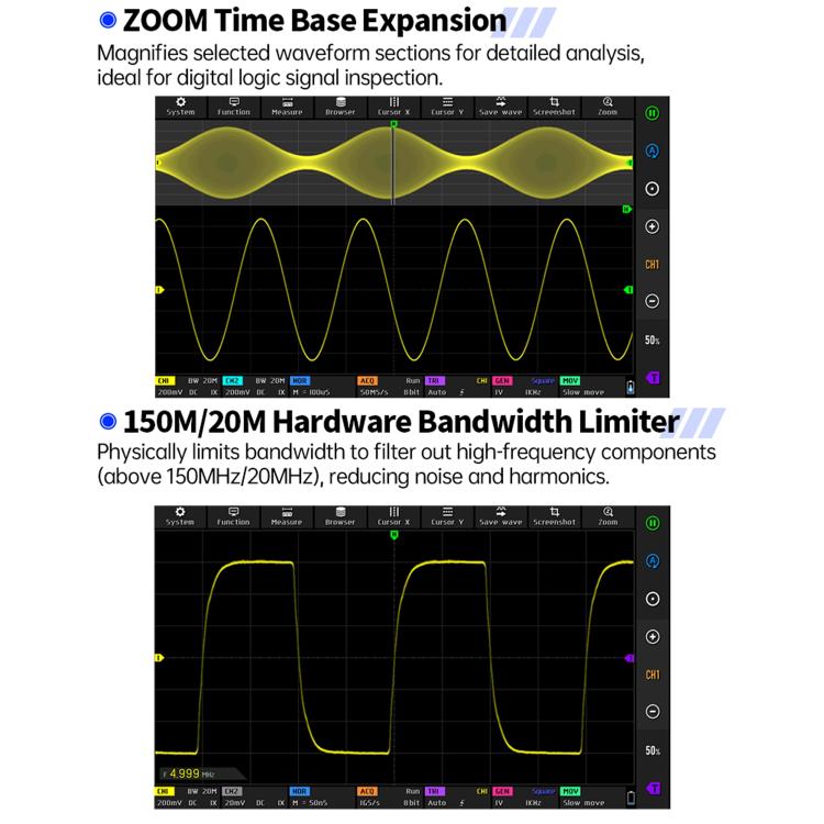 FNIRSI DPOS350P 4 in 1 7 inch IPS HD Touch Screen 350M Tablet Oscilloscope