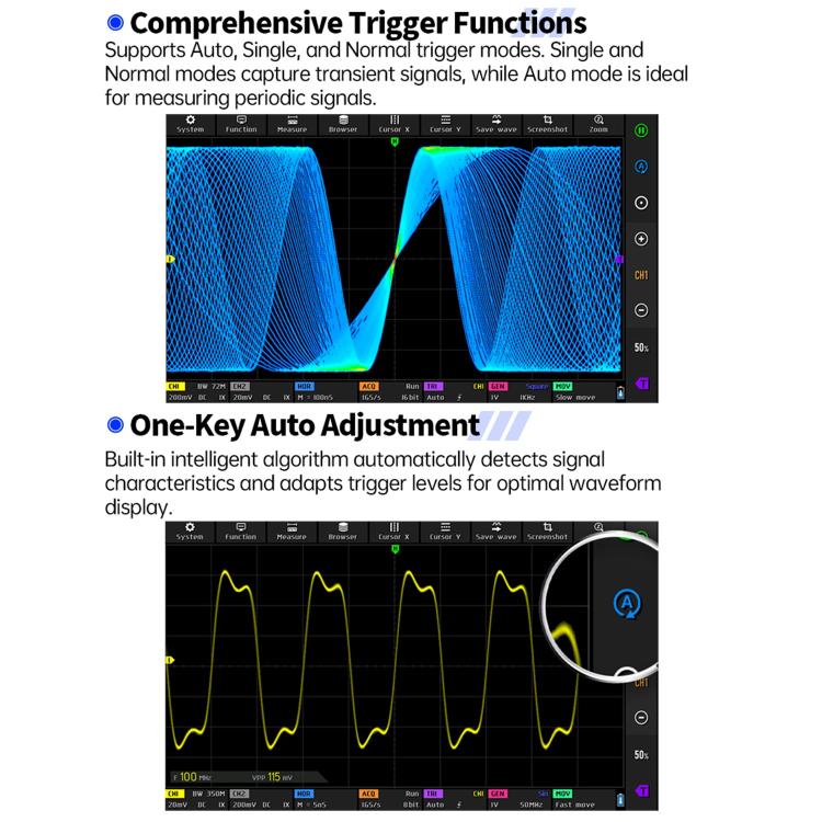FNIRSI DPOS350P 4 in 1 7 inch IPS HD Touch Screen 350M Tablet Oscilloscope