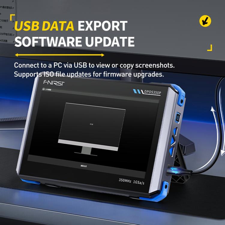 FNIRSI DPOS350P 4 in 1 7 inch IPS HD Touch Screen 350M Tablet Oscilloscope