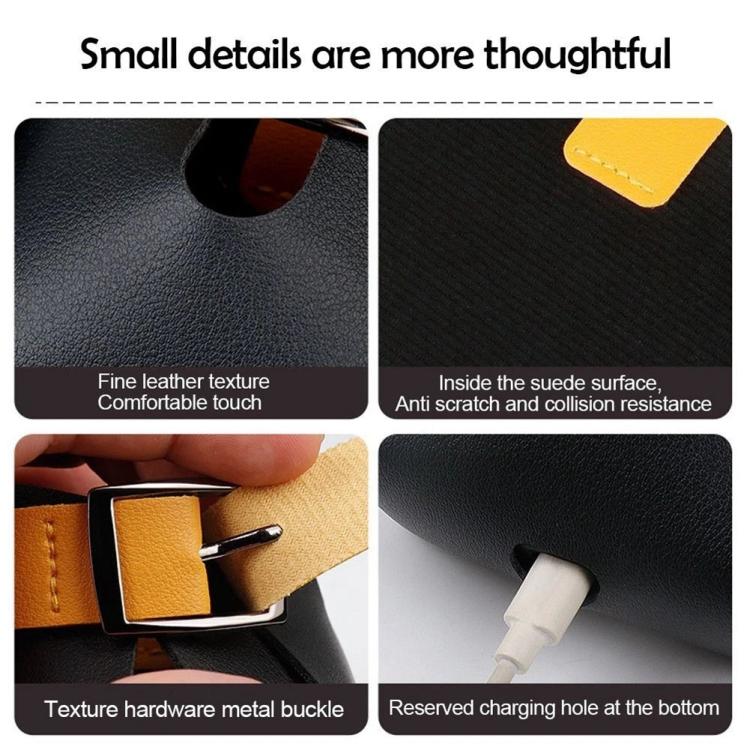 Car Air Vent PU Leather Storage Hanging Bag