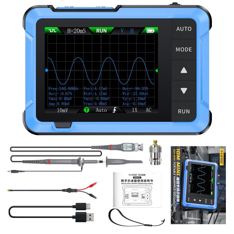 FNIRSI DSO510 Handheld Small Digital Portable Tablet Oscilloscope
