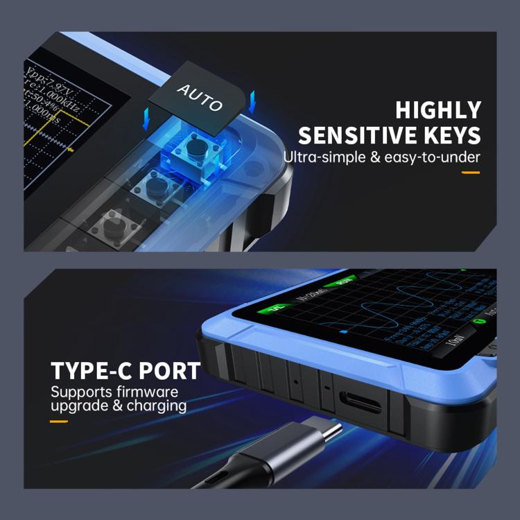 FNIRSI DSO510 Handheld Small Digital Portable Tablet Oscilloscope
