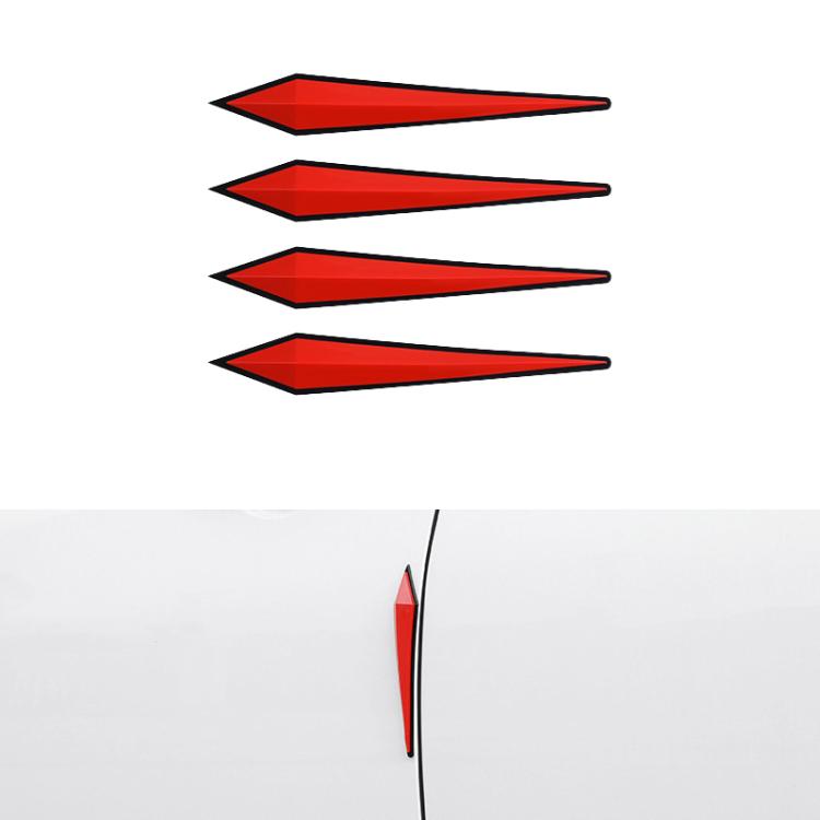 4pcs / Set Car Door Anti-collision PVC Strip, Size: 15x2.5cm